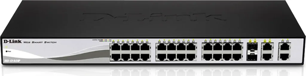 Commutateur Réseau PoE 24 Ports Fast Ethernet D-Link DES-1210-28P