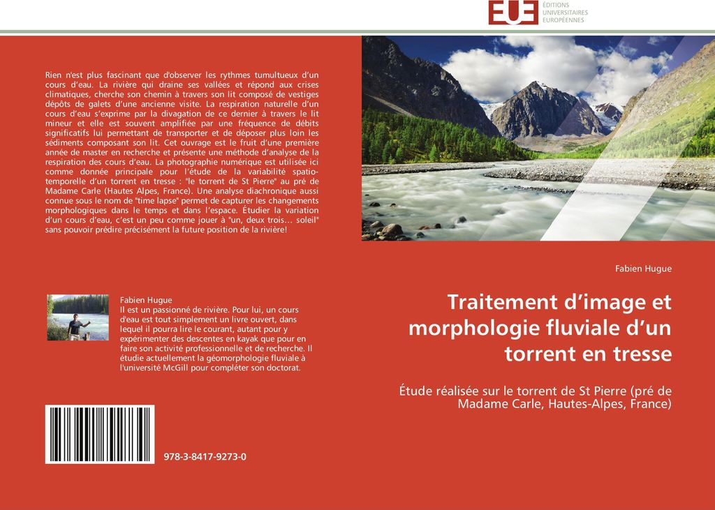 Traitement d'image et morphologie fluviale d'un torrent en tresse