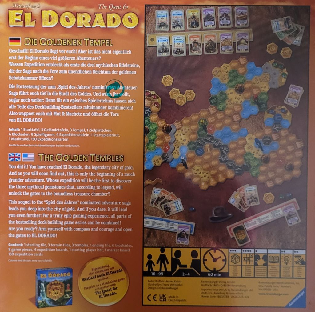 Wettlauf nach El Dorado: Die goldenen Tempel - Brettspiel Produktbild 5