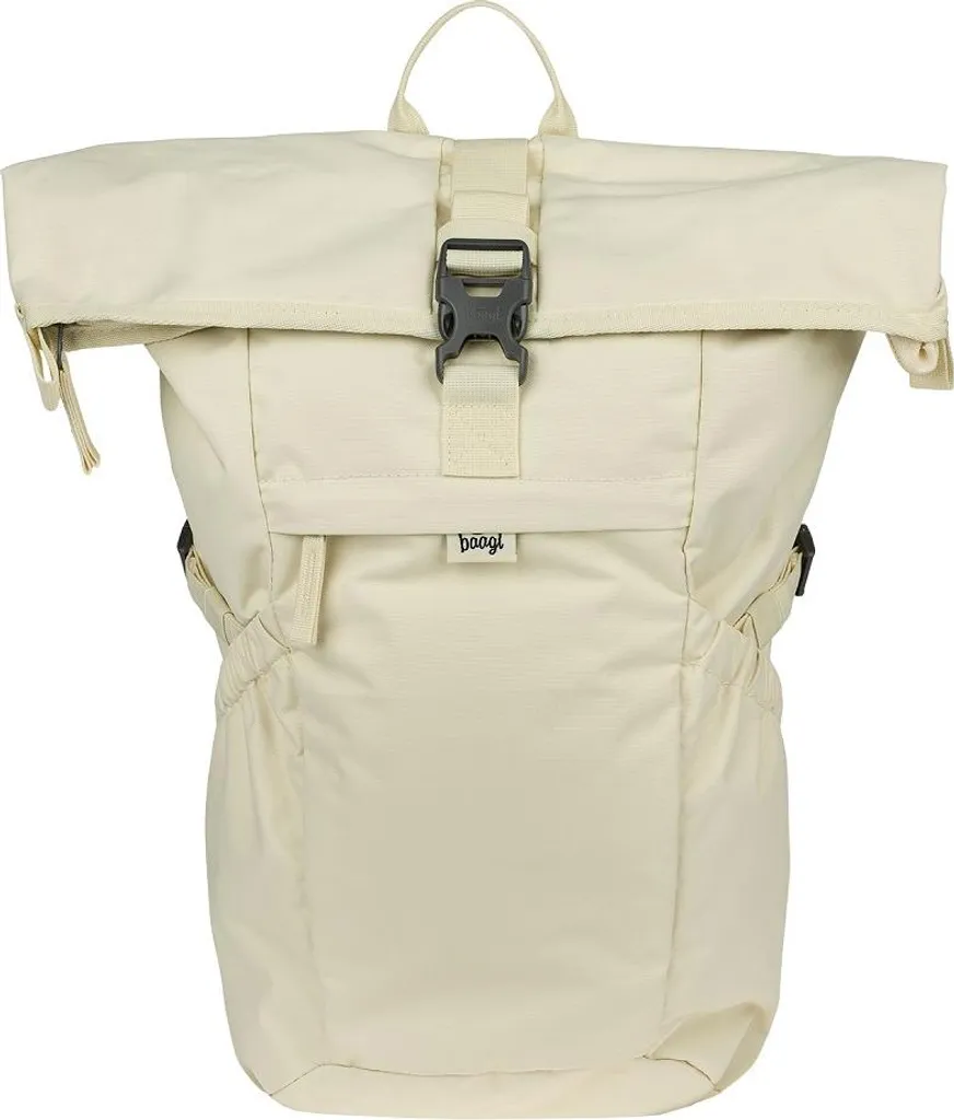 BAAGL Roll Sac à dos beige ergonomique avec grand compartiment 20L