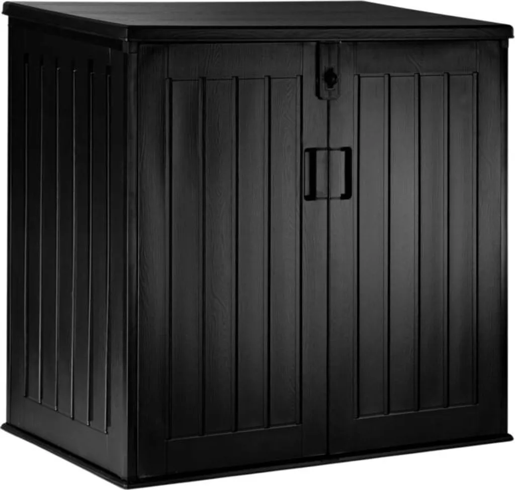 Coffre de jardin pour coussins et outils 775L noir grand volume stockage