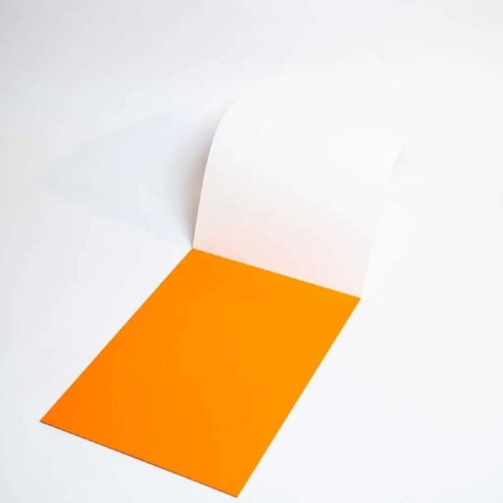 Papier pour paperboard électrostatique orange SYMBIO 50x70cm lot de 25