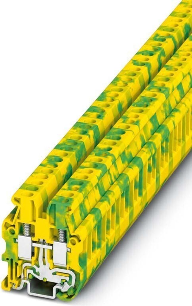 Phoenix Contact Mini-Schutzleiterklemme MUT 2,5 PE Schraubanschluss Querschnitt starr 0,2mm² - 4mm² AWG24 - AWG12 - 1