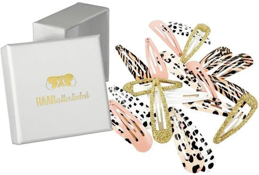 Petites barrettes animaux pour enfants, pack de 20 clips colorés