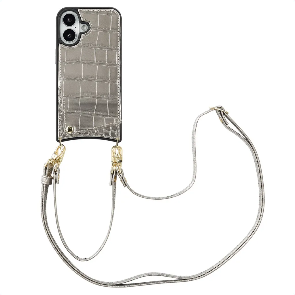 Offerta Custodia iPhone 16 Selencia Nova Croco Argento - Prezzo Top