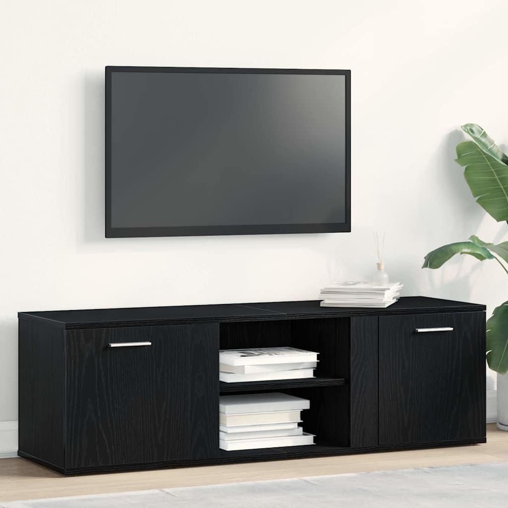 Maison Exclusive - TV-Schrank Schwarze Eiche 120x34x37 cm Holzwerkstoff