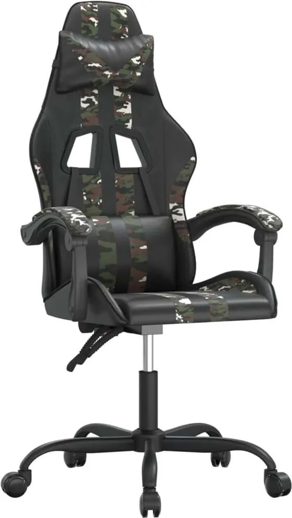 Sedia da Gioco mimetica vidaXL in Similpelle | Comfort Gaming Nero