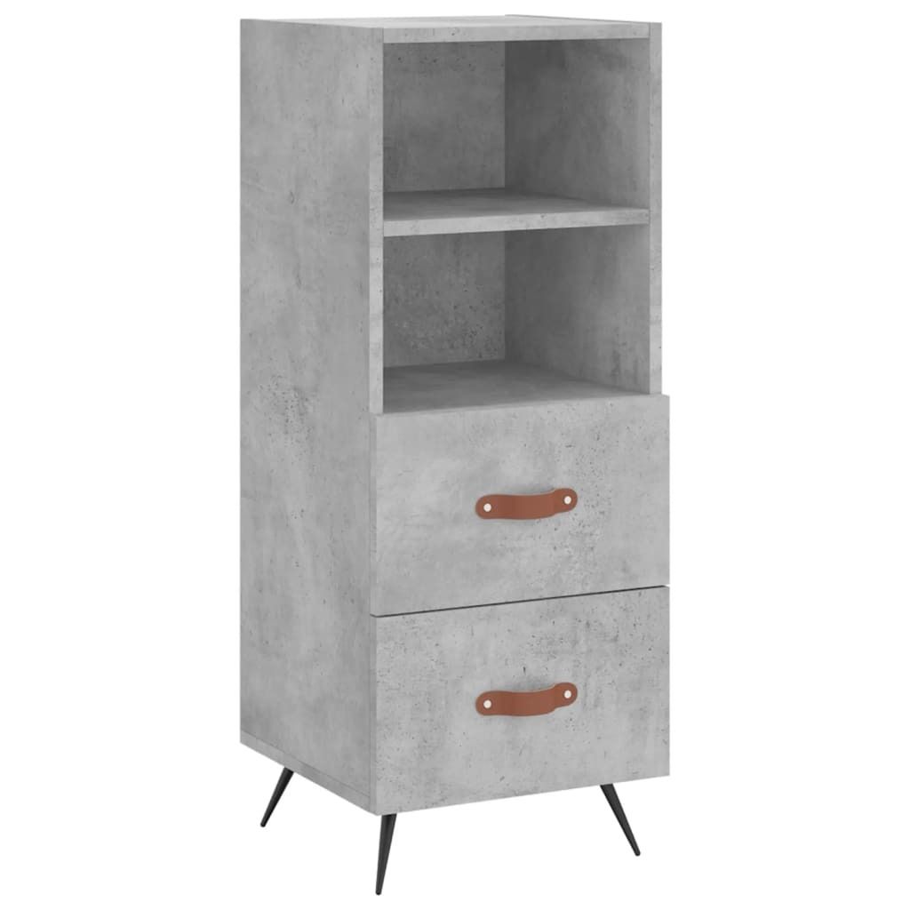 Sideboard Betongrau 34,5x34x90 cm Holzwerkstoff
