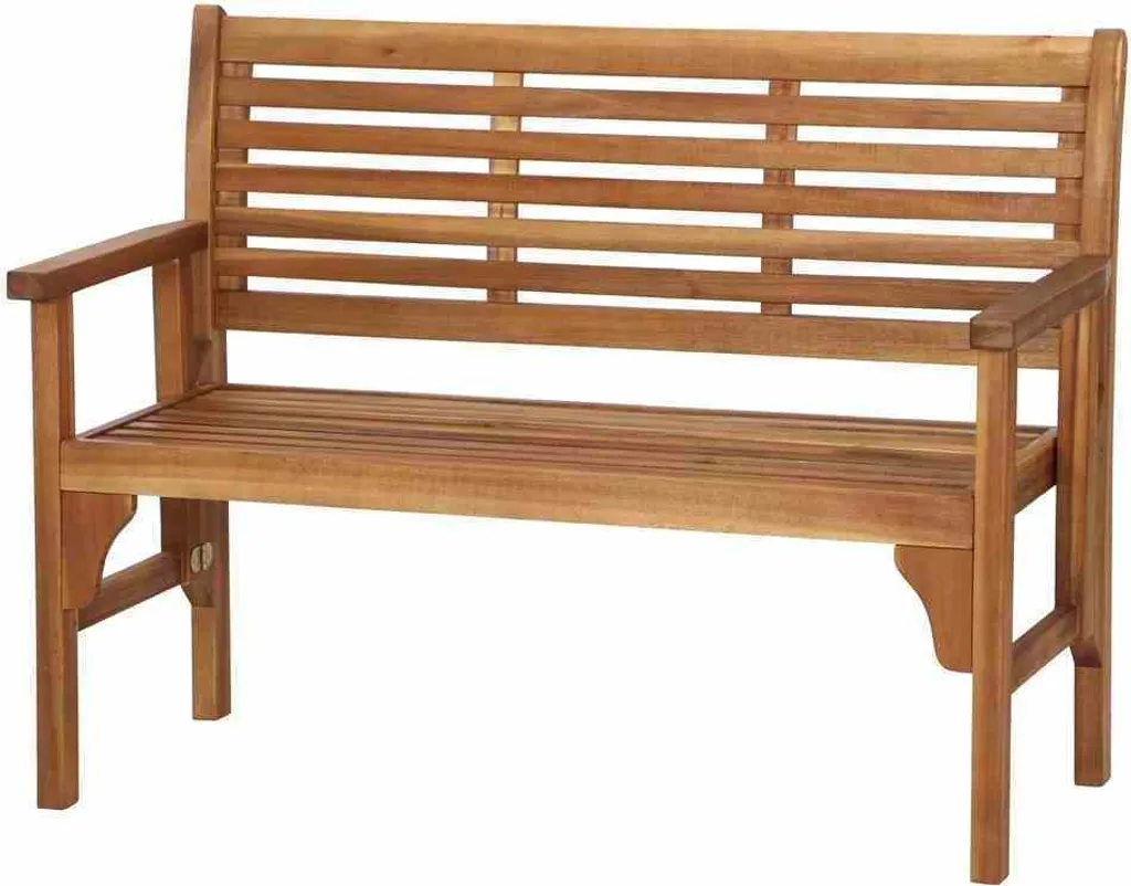 GARDAMO Lovera Banc de 2 places en métal noir pour votre jardin cosy
