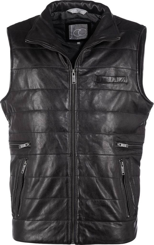 JCC Lederweste 3102179 Herren black 50