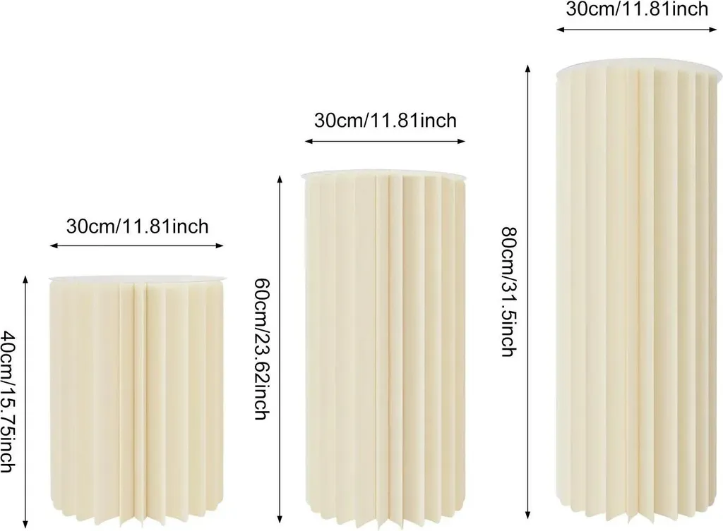 Support Gâteau Stable et Haut pour Buffet - Présentoir Colonne Blanche en L