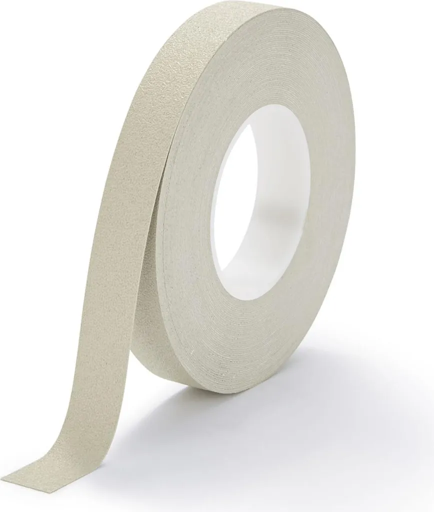 Ruban antidérapant non abrasif Aqua Safe beige 25mm pour zone humide