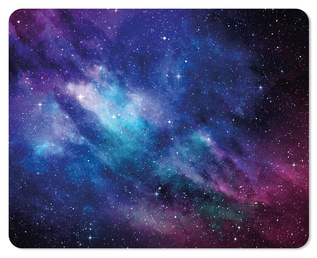 Mauspad „Universe Look“ | 24 x 19 cm | Standardgröße, rutschfest, schlicht, modern | Weltraumsterne | dv673