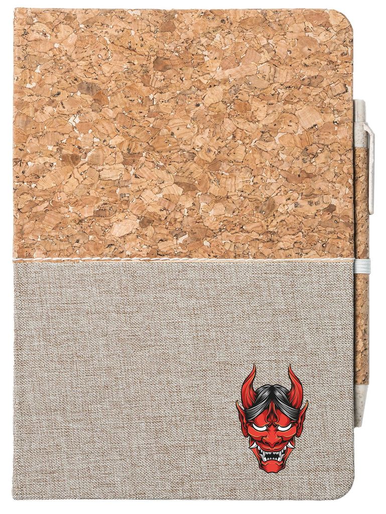 Huuraa Notizbuch A5 Oni Yōkai Japanische Mythologie 80 Blatt inkl. Kugelschreiber Tagebuch Geschenkidee