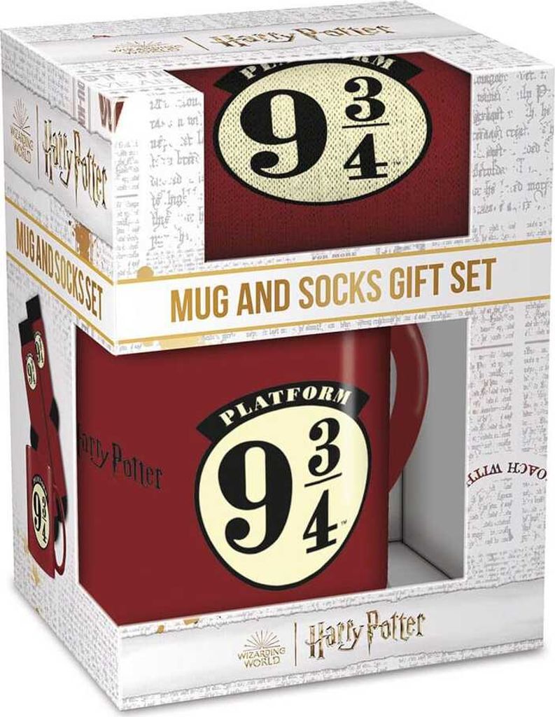 Set di tazze e calzini Harry Potter 9 3/4 Immagine del prodotto 
