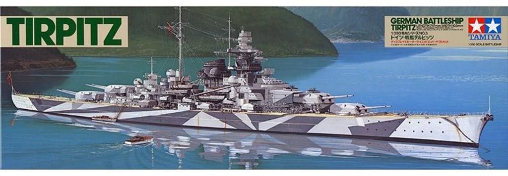Tamiya 1:350 Corazzata tedesca Tirpitz della seconda guerra Immagine del prodotto 