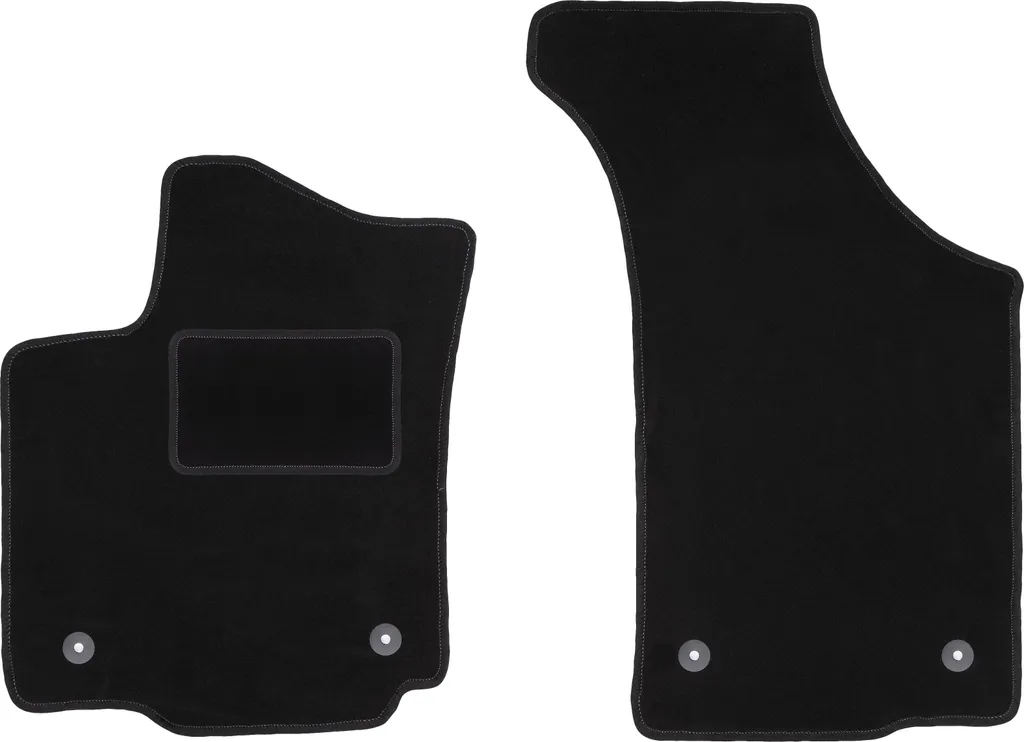 Tappetini su Misura VW Phaeton Neri - Comfort in Velluto 2 Pezzi