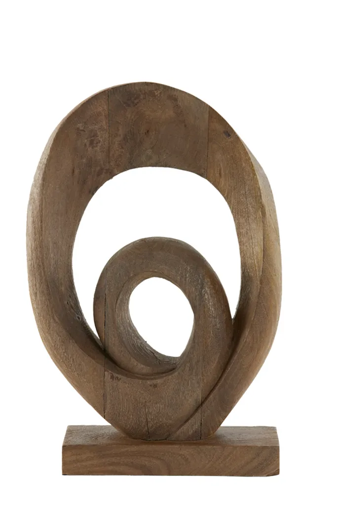 Ornement Design RANDA Marron 30x46cm - Finition Artisanale et Moderne
