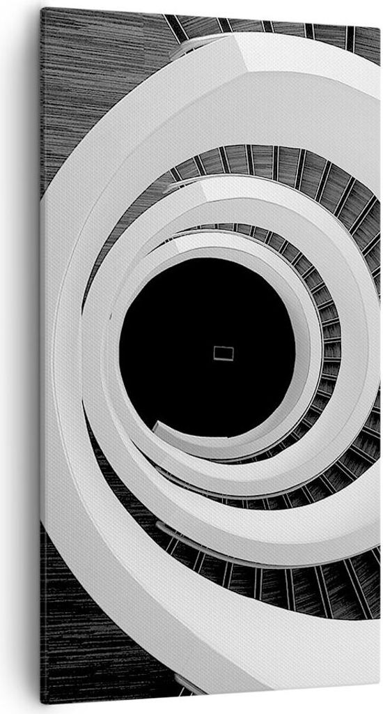 Bild auf Leinwand - Leinwandbild - Einteilig - Stück Modern Treppe - 55x100cm - Wand Bild - Wanddeko - Wandbilder - Leinwanddruck - Bilder - Wandd...