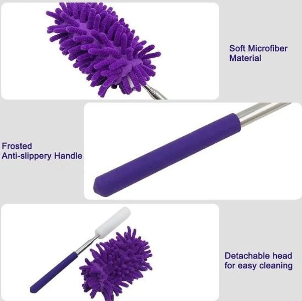 Chiffon Microfibre Lavable à Tête Flexible pour Maison et Bureau x5