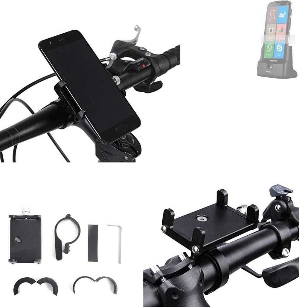 K-S-Trade Handyhalterung für das Fahrrad kompatibel mit Brondi Amico Smartphone XS Halter Lenkstange Fahrradhalterung Motorrad Bike Mount
