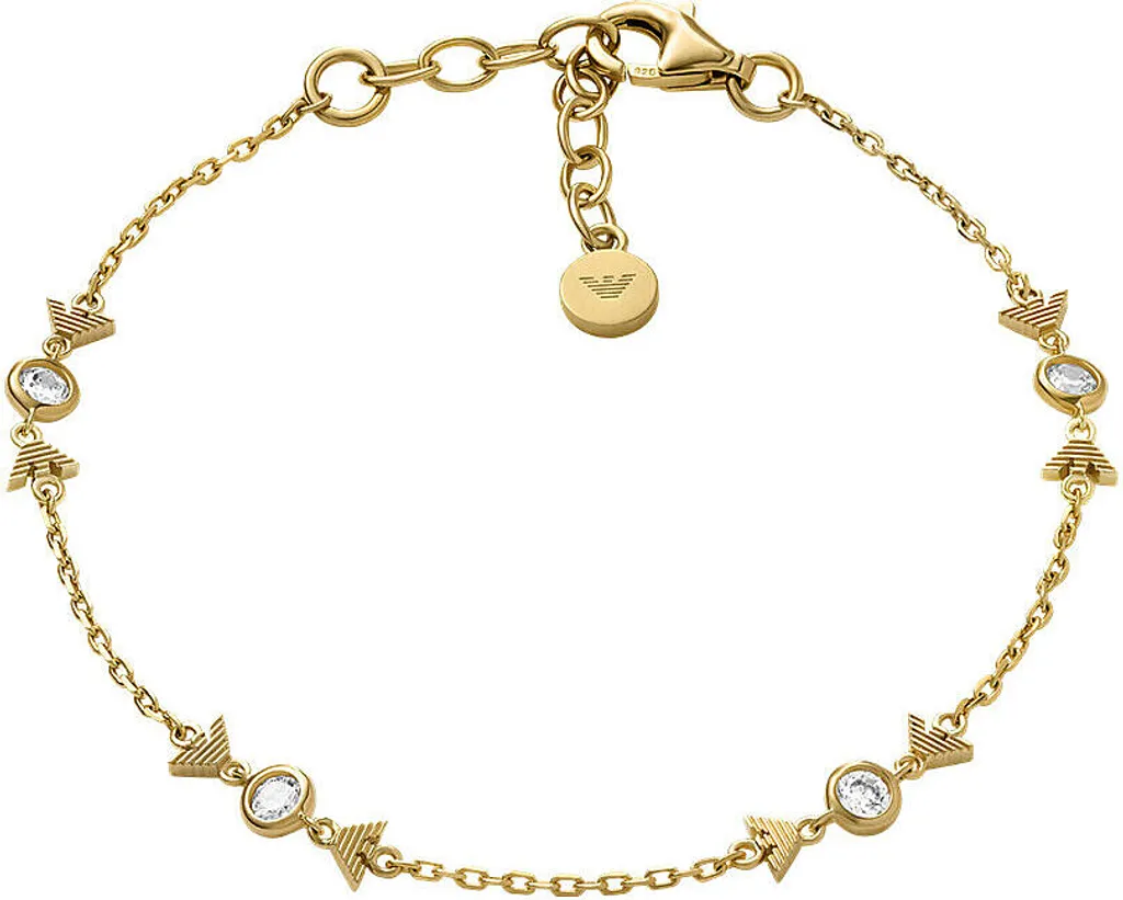 Emporio Armani Bracciale Donna Oro - Look Street-Chic con Logo