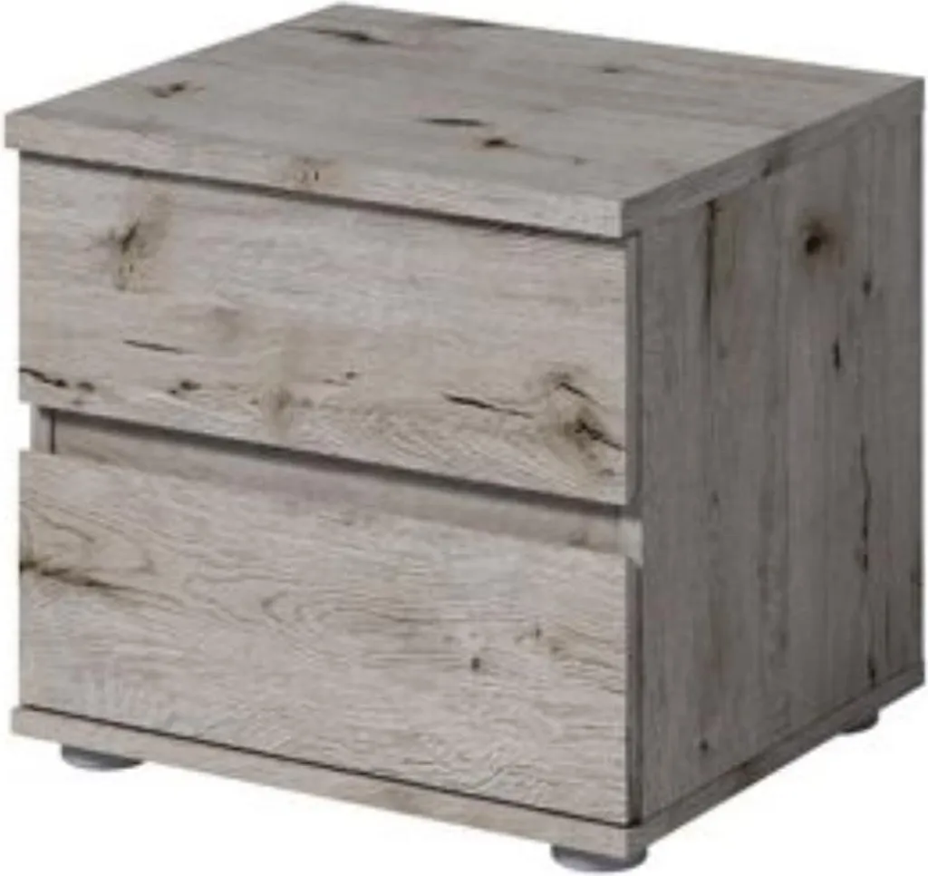 Lot de 2 tables de chevet RIONERO en chêne wellington design moderne