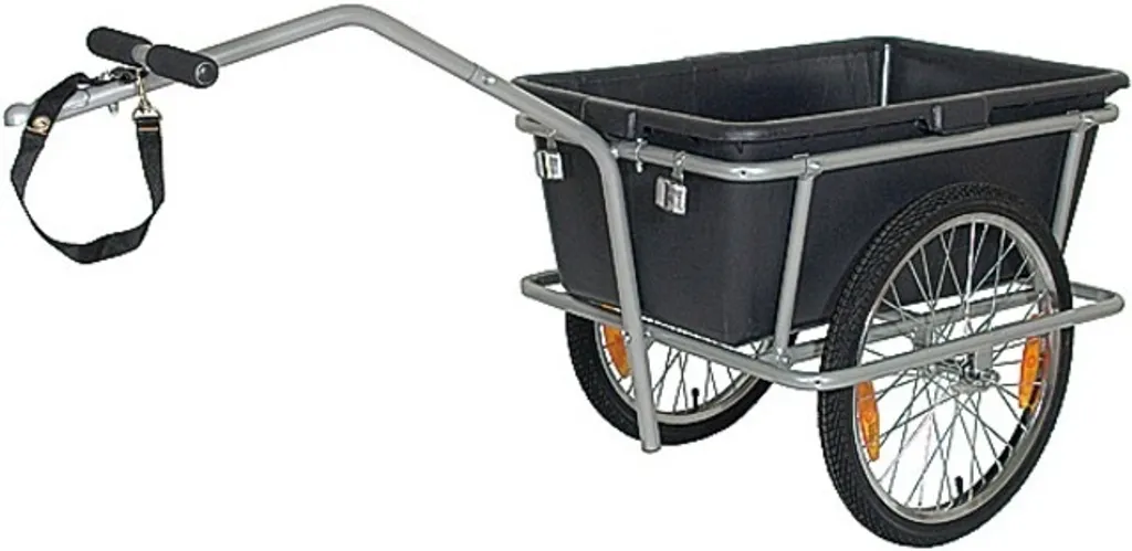 Remorque vélo cargo Blue Bird 20 gris pour transport de charges lourdes