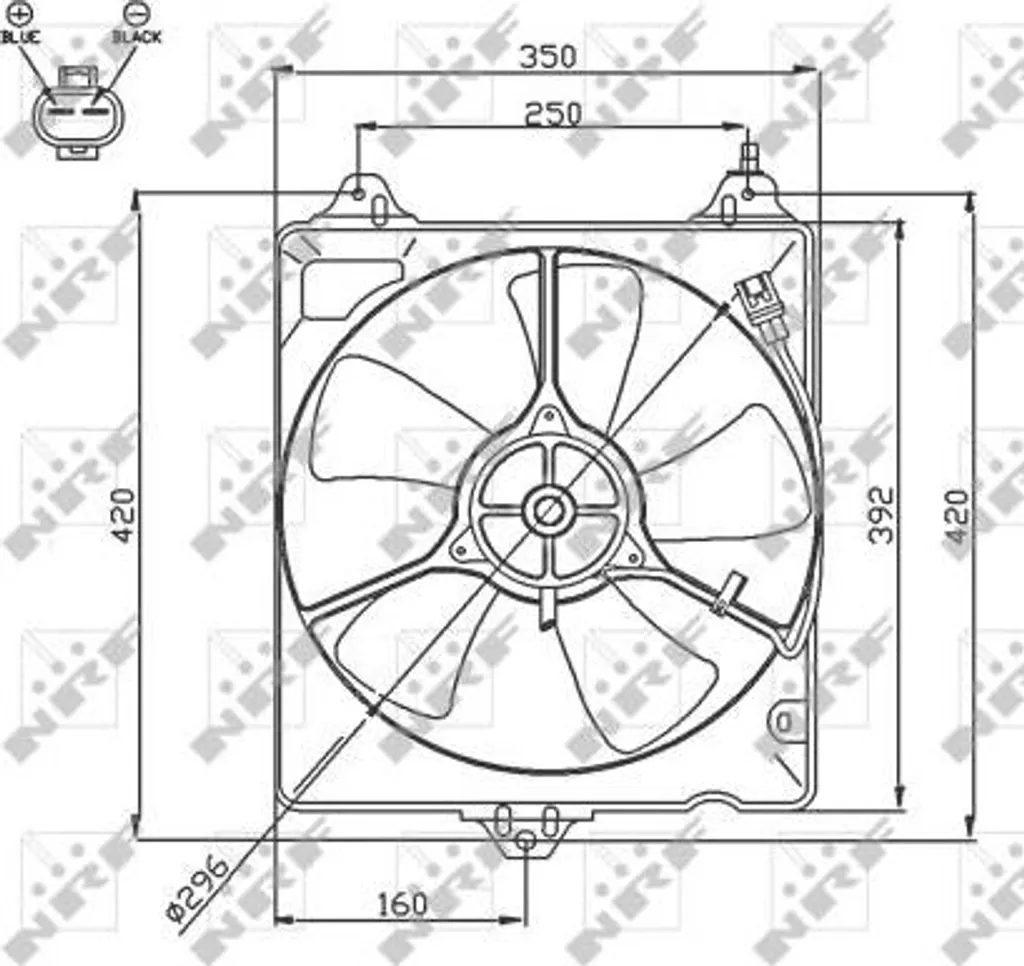 Ventilateur NRF 47753 : Stop Surchauffe Moteur Avensis OE 1636174110