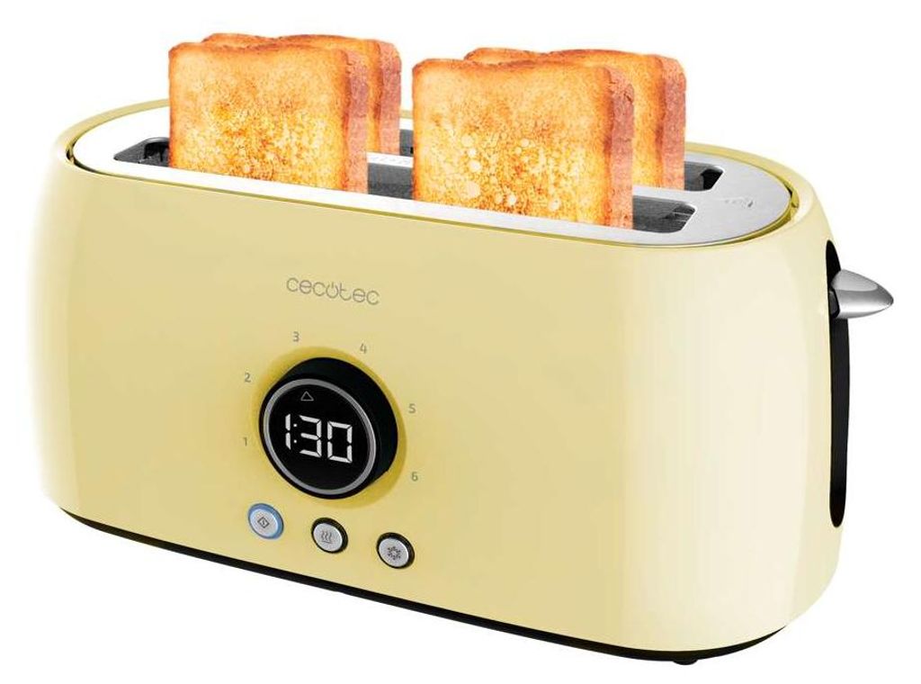 Cecotec ClassicToast 15000, verticale toaster, geel, extra Productafbeelding 