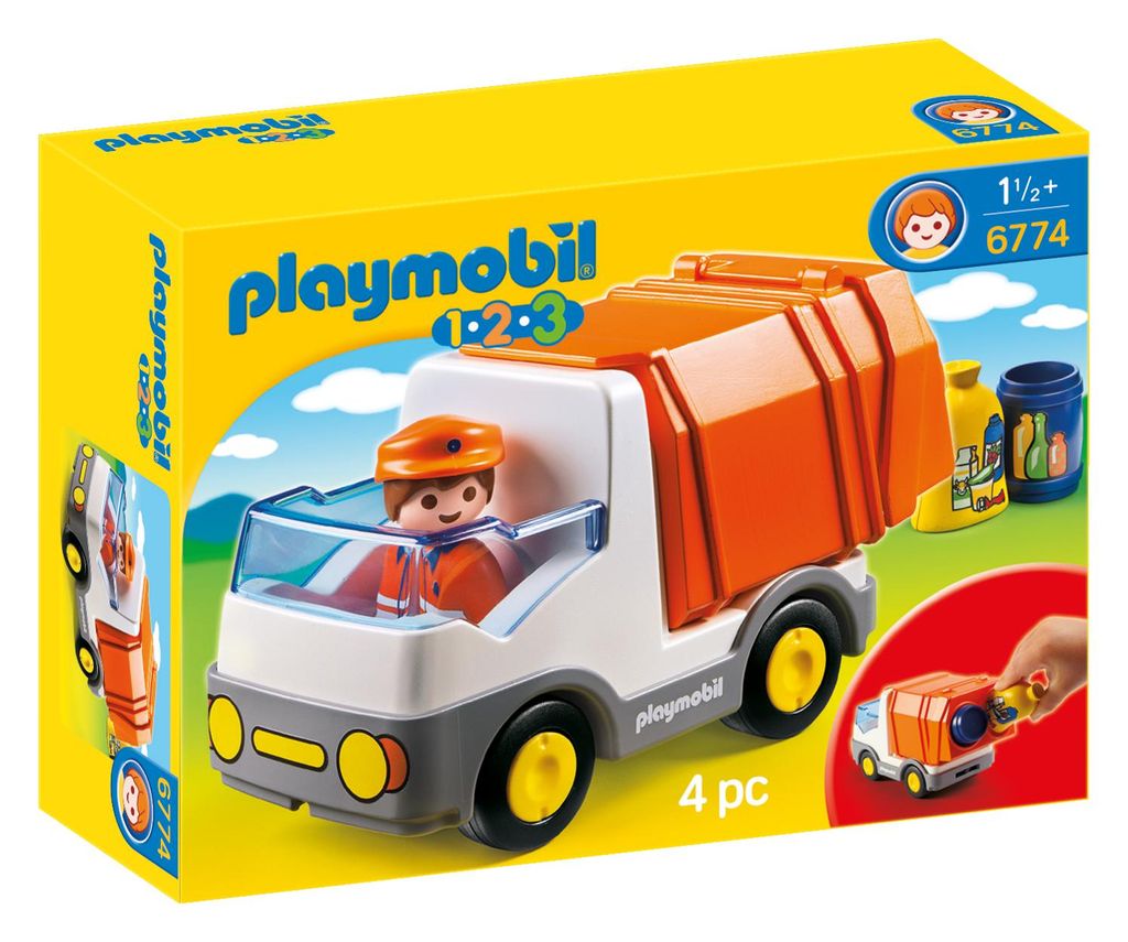 Playmobil 1.2.3 6774 Müllauto 