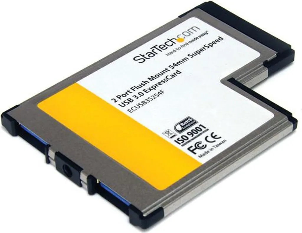 StarTech.com 2 Porte USB 3.0 ExpressCard 54mm - Velocità UASP Estrema