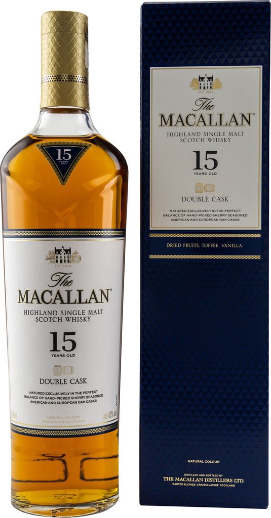 The Macallan 15 Jahre Double Cask 43% Fine Oak Highland Produktbild 