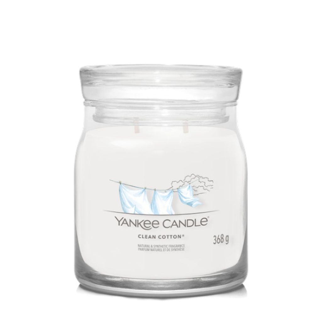 Yankee Candle - Clean Baumwolle Signanture Tumbler Kerze - Produktbild 