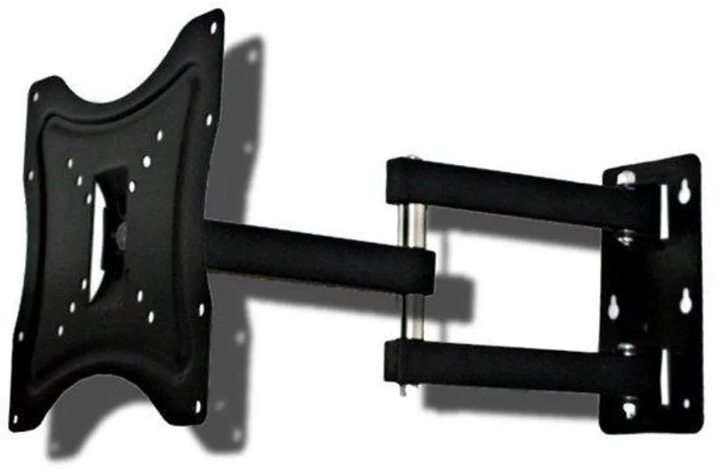 Support Mural TV Inclinable pour Écran LCD LED de 14 à 55 Pouces Noir
