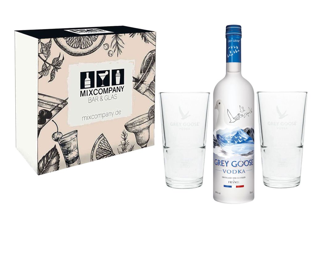 Grey Goose Geschenkset - Grey Goose Vodka 0,7l 700ml (40% Produktbild 