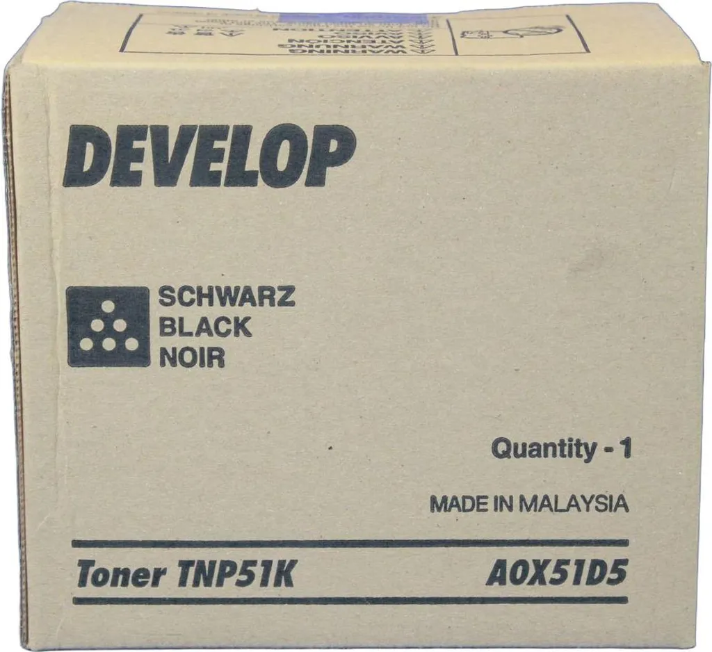 Develop TNP51K Nero Originale A0X51D5 | Toner per Ineo+ 3110 e 3110P