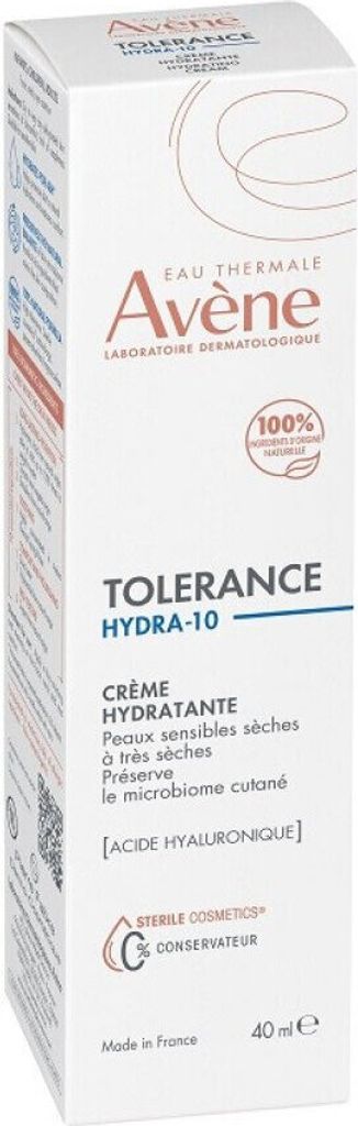 Avène Tolerance Hydra-10 Feuchtigkeitscreme für empfindliche, trockene bis sehr trockene Haut, 40 ml Creme