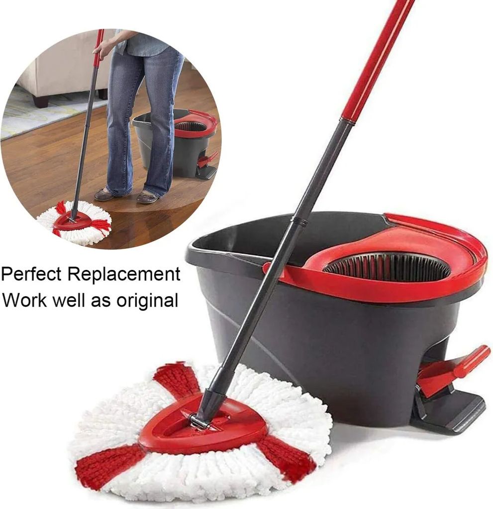 4 náhradní hlavice, mop z mikrovlákna pro rotační mop Obrázek produktu 5