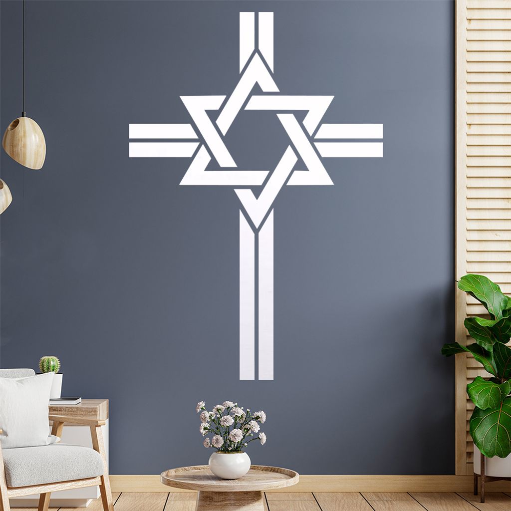 Messianische Juden D1 Wandtattoo Wandaufkleber Wall Sticker - Dekoration, Küche, Wohnzimmer, Schlafzimmer, Badezimmer