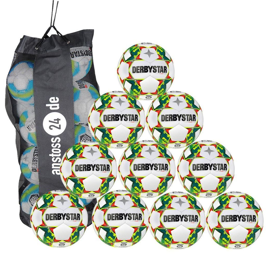 Ballset DERBYSTAR Jugendball - STRATOS S-LIGHT Futsal inkl. Ballsack 10 Bälle 3