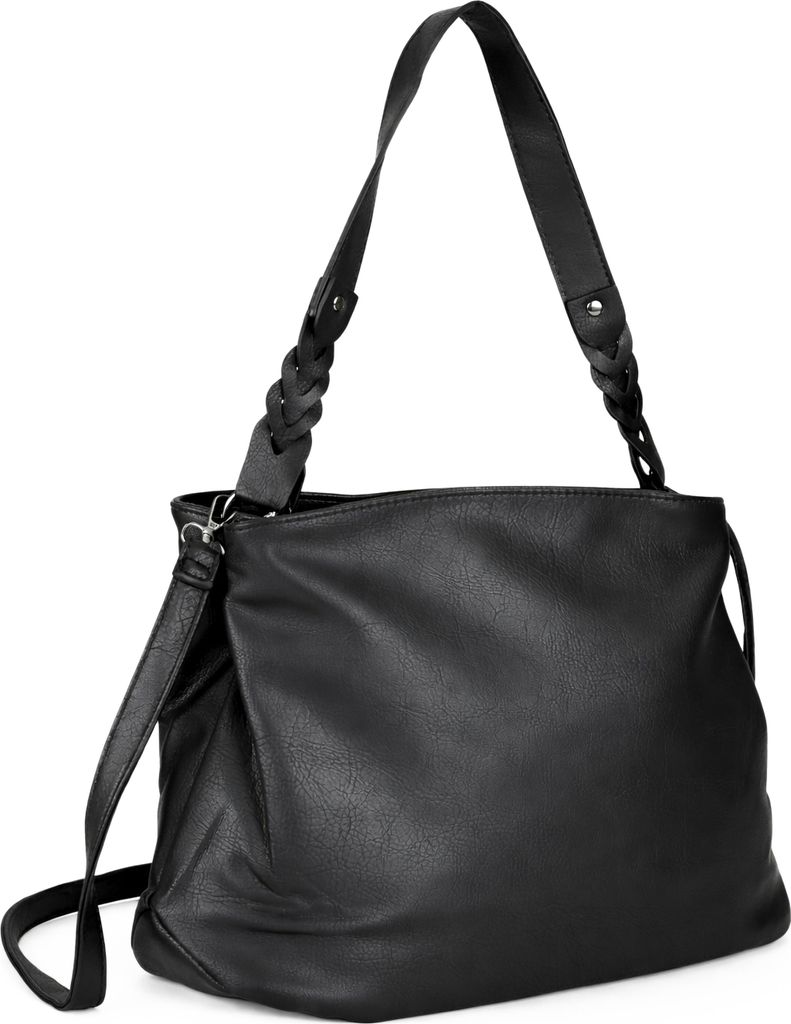 Schultertasche Flechtzauber mit drei separaten RV-Fächern von TONI&FRIENDS