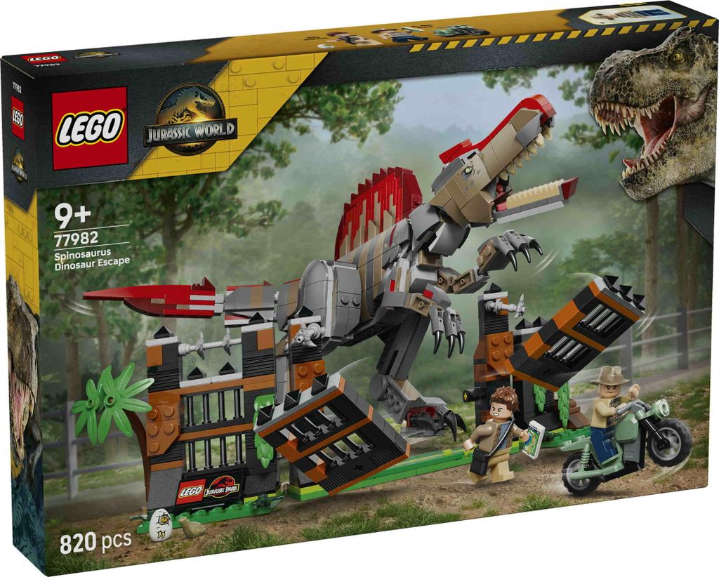LEGO Jurassic World Flucht des Spinosaurus - Spielzeug-Dino Produktbild 