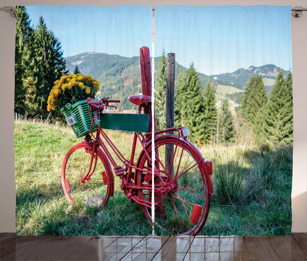 Tenda Rustica Bicicletta ABAKUHAUS 280x245 cm - Tessuto Lavabile Multicolore