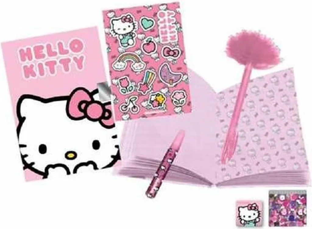 Kit Cancelleria Hello Kitty Completo - Accessori Scuola Multicolore - 5