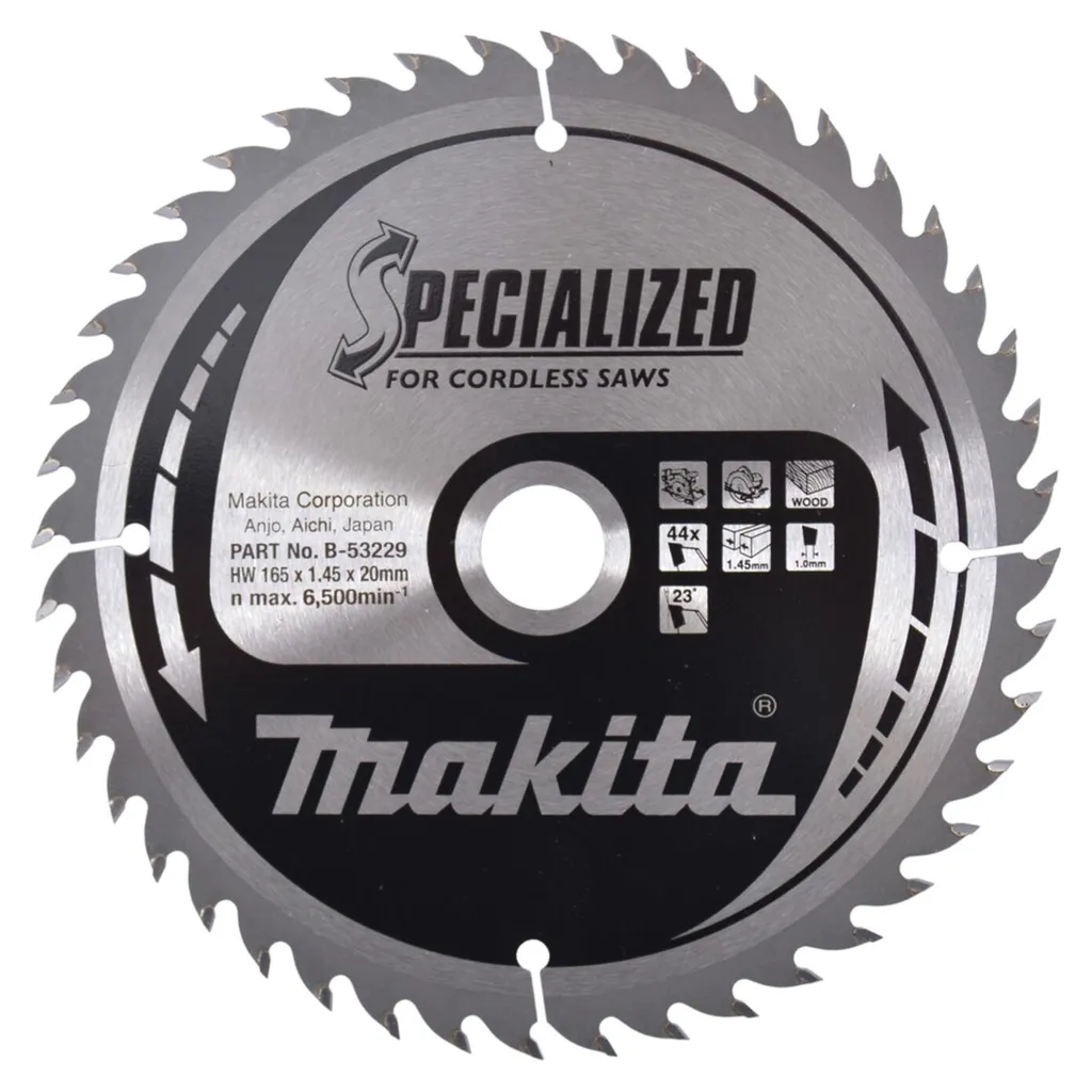 Lame Makita B-53229 165x20x44Z : Dites Adieu aux Éclats sur vos Bois - 2