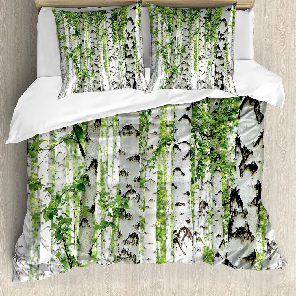 ABAKUHAUS Copripiumino Wald 155x220: Comfort Antiacaro per Dormire Sano