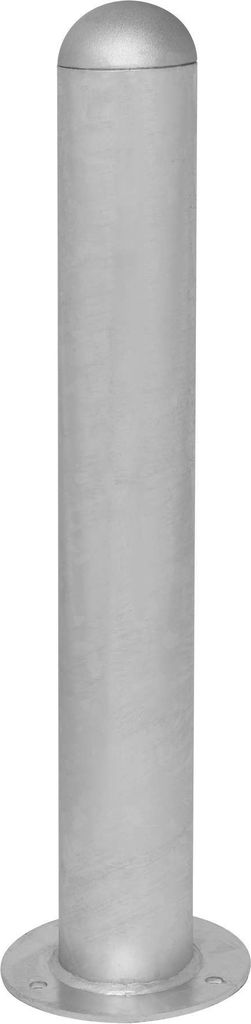 PROREGAL Rammschutzpoller CITY aus Stahl ohne Reflexstreifen | Ladesäulen-Schutz zum Aufdübeln | HxØ 80x10,8cm | Materialstärke 2,9mm | Feuerve...