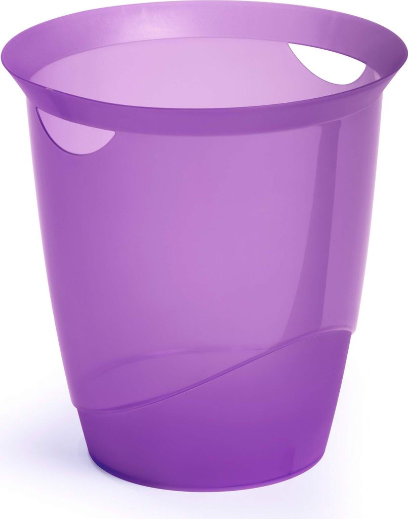 DURABLE Papierkorb TREND 16L rund, 1701710992 lila transluzent