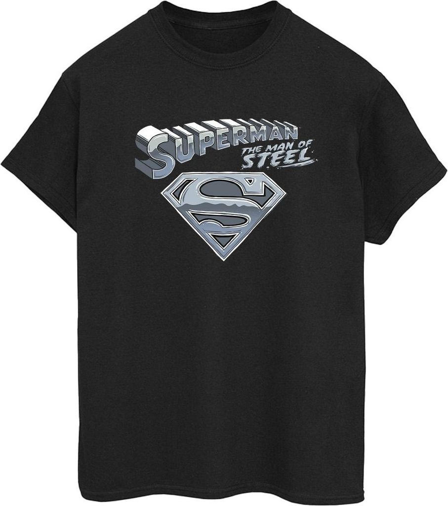 DC Comics - "The Man Of Steel" T-Shirt für Damen BI43877 (3XL) (Schwarz)